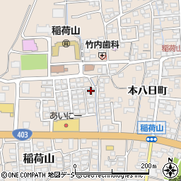 長野県千曲市稲荷山本八日町1834-17周辺の地図