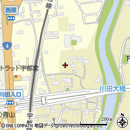 栃木県宇都宮市川田町1391周辺の地図