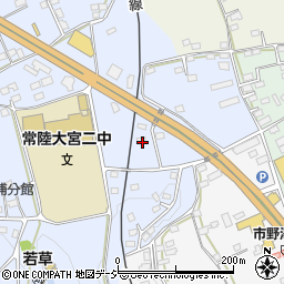茨城県常陸大宮市石沢1574-12周辺の地図