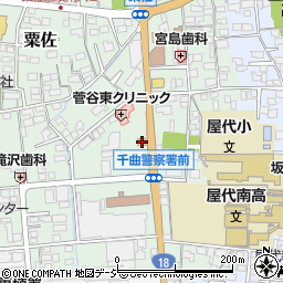 幸楽苑千曲店周辺の地図