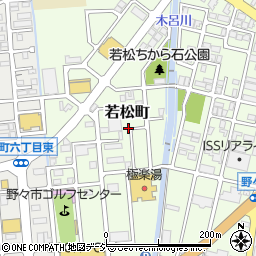 石川県野々市市若松町13周辺の地図