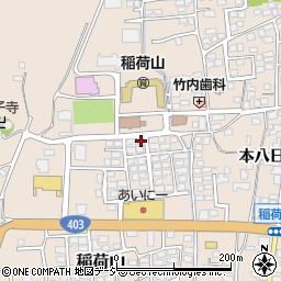 長野県千曲市稲荷山本八日町1834-4周辺の地図