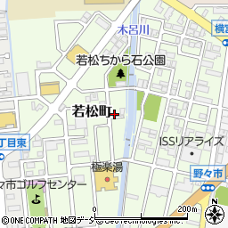 石川県野々市市若松町13-55周辺の地図