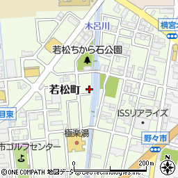 石川県野々市市若松町13-56周辺の地図