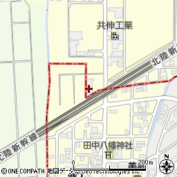 米沢産業松任周辺の地図