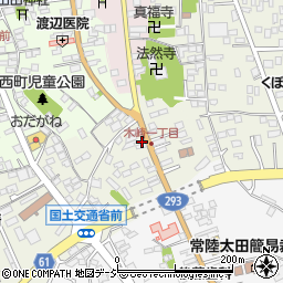 茨城県常陸太田市木崎一町2061-2周辺の地図