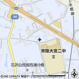 茨城県常陸大宮市石沢1624-5周辺の地図