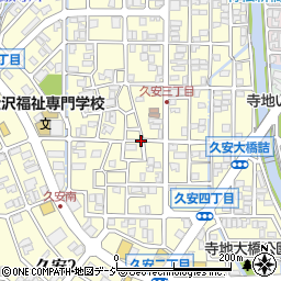 石川県金沢市久安周辺の地図