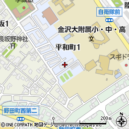 石川県金沢市平和町1丁目6周辺の地図