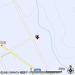 長野県大町市平周辺の地図