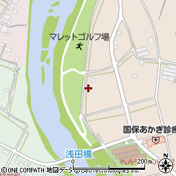 渋川市役所赤城行政センター　敷島緑地公園マレットゴルフ場周辺の地図