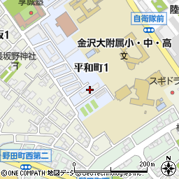 金沢合同平和宿舎Ａ１２号棟周辺の地図
