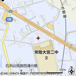 茨城県常陸大宮市石沢1623-4周辺の地図