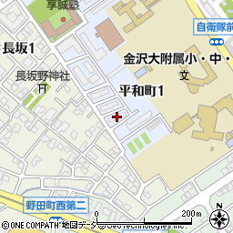 金沢合同平和宿舎Ａ７号棟周辺の地図