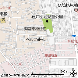平松本町タカホハイツＡ周辺の地図
