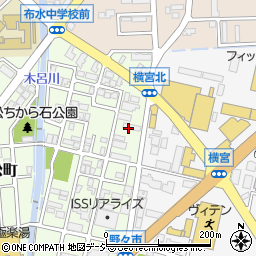 石川県野々市市若松町9周辺の地図