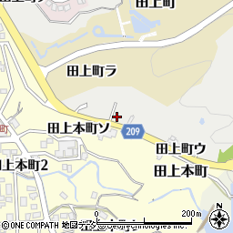 石川県金沢市田上町ラ周辺の地図