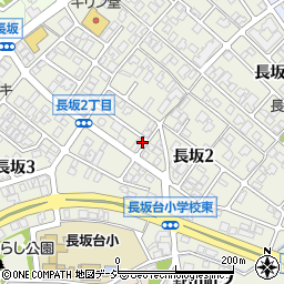 石川県金沢市長坂周辺の地図