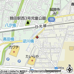 栃木県宇都宮市西川田町1057周辺の地図