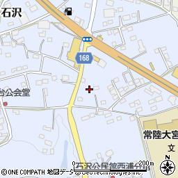 茨城県常陸大宮市石沢1675-3周辺の地図