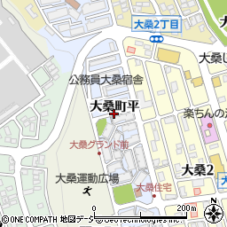 石川県金沢市大桑町平周辺の地図