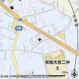 茨城県常陸大宮市石沢1636-1周辺の地図