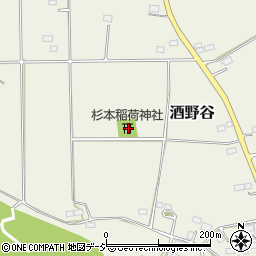杉本稲荷神社周辺の地図