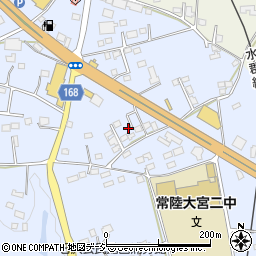 茨城県常陸大宮市石沢1635周辺の地図