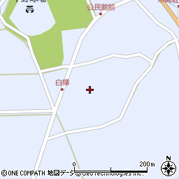 長野県大町市平白樺周辺の地図
