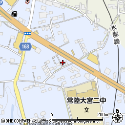 茨城県常陸大宮市石沢1639周辺の地図
