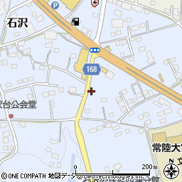 茨城県常陸大宮市石沢1672周辺の地図