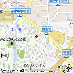 石川県野々市市若松町7-1周辺の地図