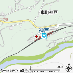 群馬県みどり市東町神戸888周辺の地図