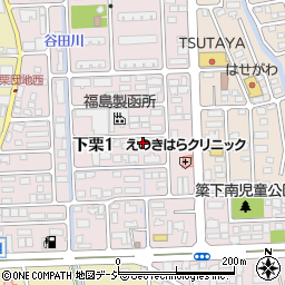 栃木県宇都宮市下栗周辺の地図