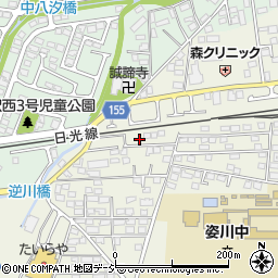 栃木県宇都宮市西川田町1069周辺の地図
