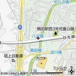 栃木県宇都宮市鶴田町21周辺の地図