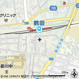 つるハイツ弐番館周辺の地図