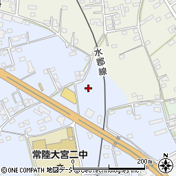 茨城県常陸大宮市石沢1591周辺の地図