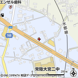 茨城県常陸大宮市石沢1641周辺の地図