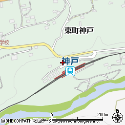 群馬県みどり市東町神戸890周辺の地図