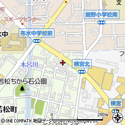 石川県野々市市若松町1-25周辺の地図