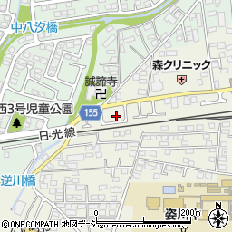栃木県宇都宮市西川田町1068周辺の地図