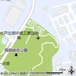 茨城県常陸大宮市工業団地周辺の地図