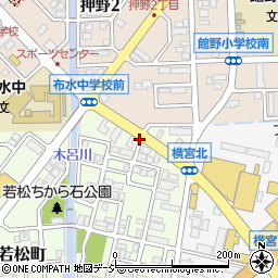 石川県野々市市若松町1周辺の地図
