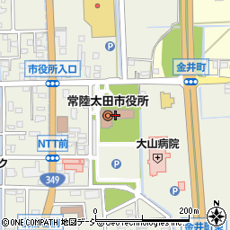 茨城県常陸太田市周辺の地図
