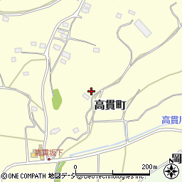 茨城県常陸太田市高貫町1626-2周辺の地図