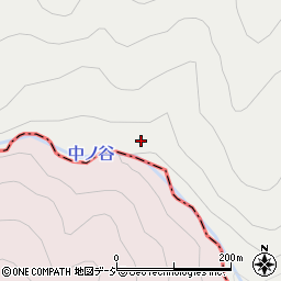 中ノ谷周辺の地図