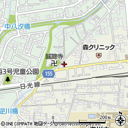 栃木県宇都宮市西川田町1072周辺の地図