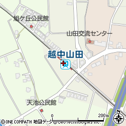 越中山田駅周辺の地図