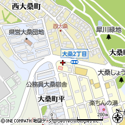 石川県金沢市大桑町イ周辺の地図
